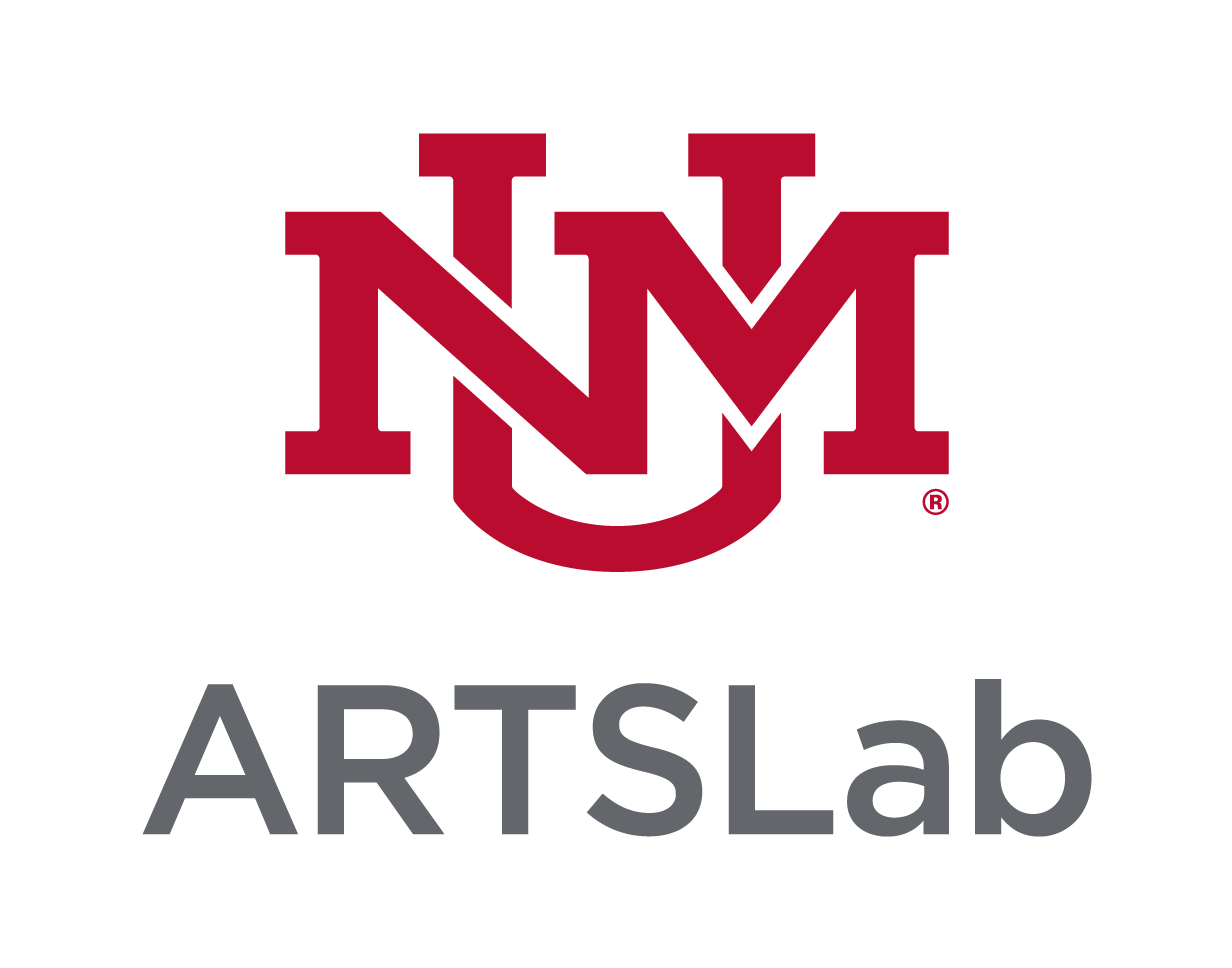 UNM ArtsLab logo vertical