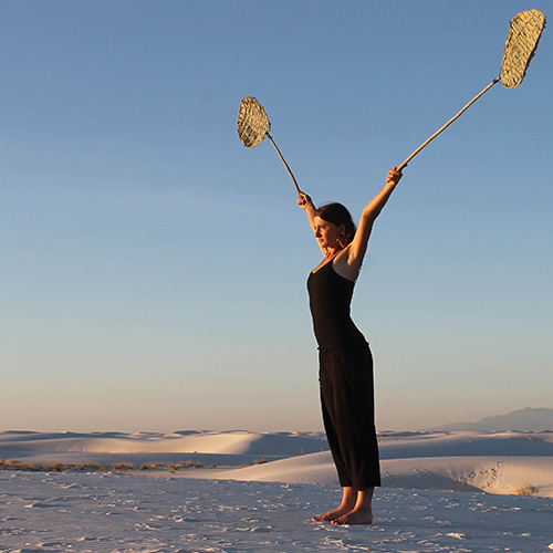 Nancy Dewhurst at White Sands